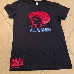 American Apparel Tee Shirt Women Size Large Black